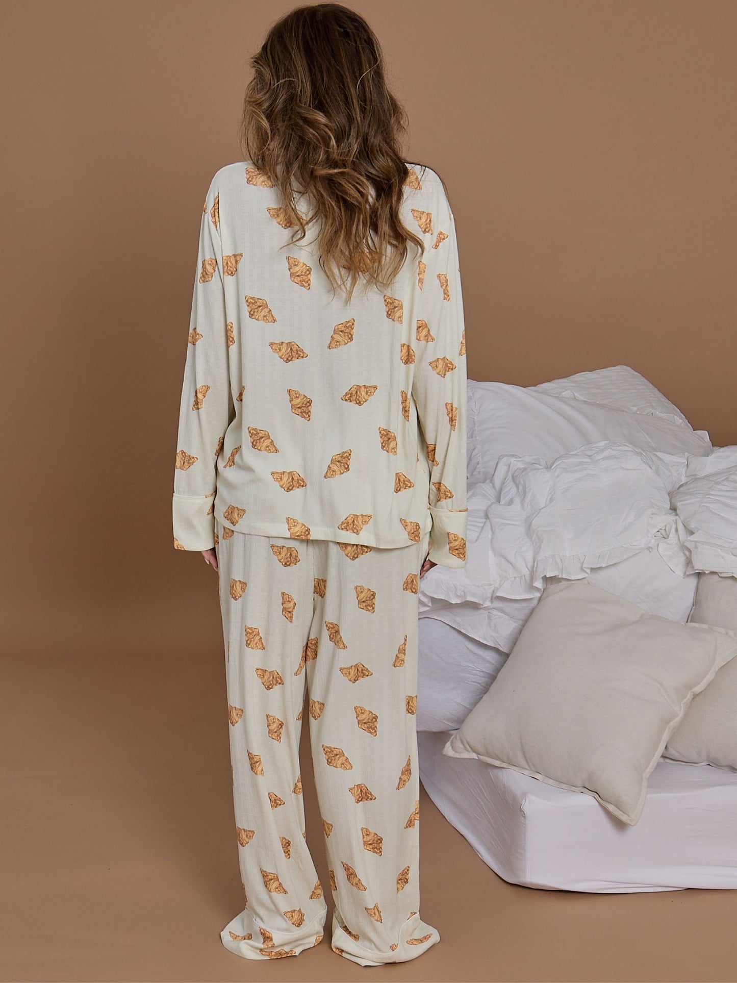 Pointelle Croissant Trouser Set