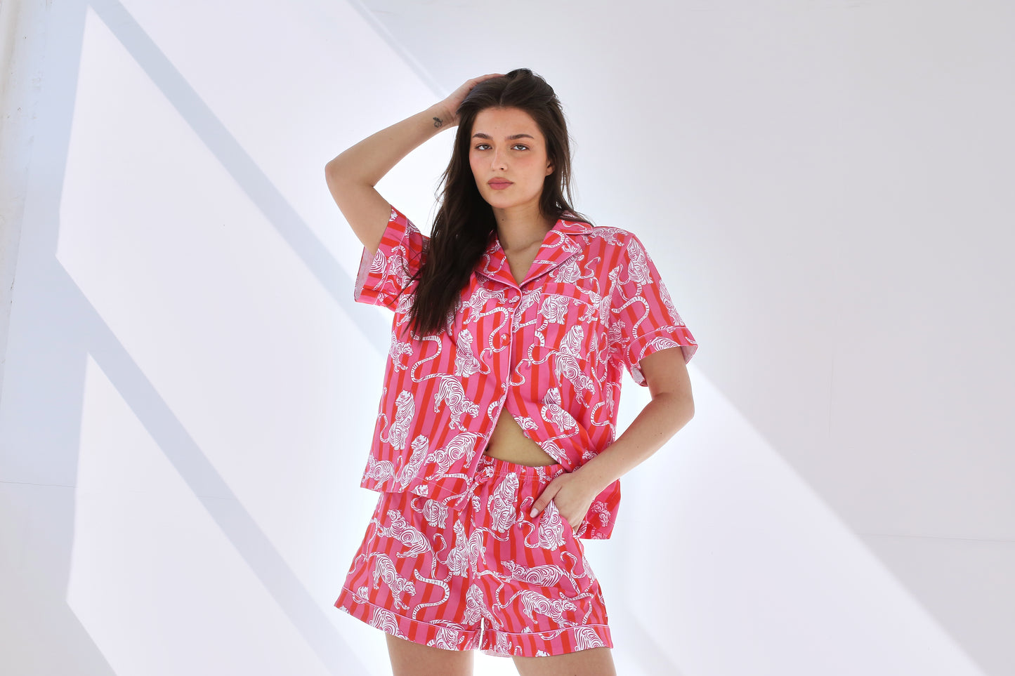 Tiger Stripe Short Set