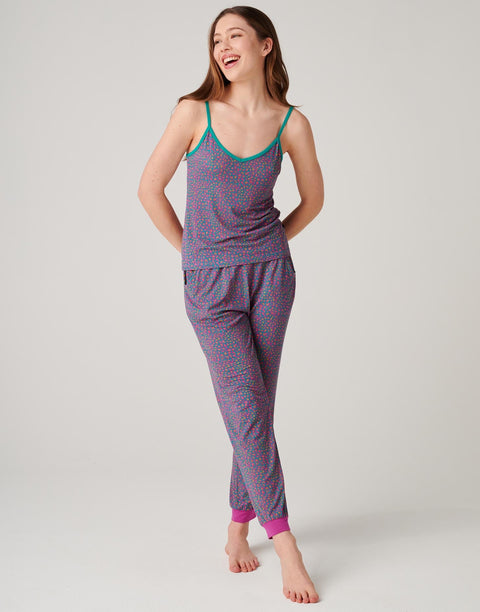 Women's Bamboo Camisole Pyjama Set – Spectra Leopard