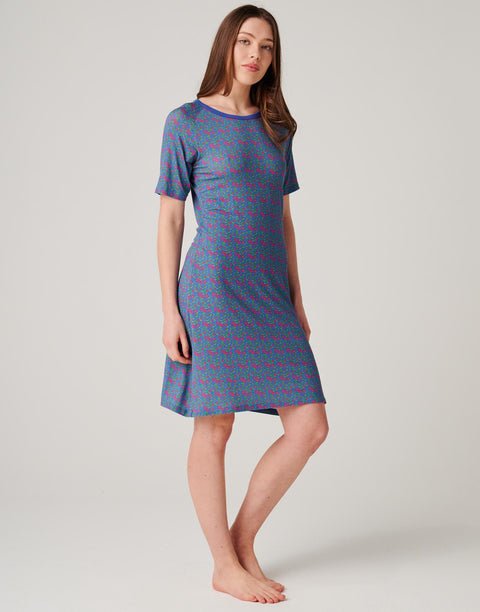 Women's Bamboo Short Sleeve Nightdress – Boom Bloom!