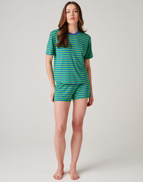 Women's Bamboo Short Pyjama Set - Sunny St Ives