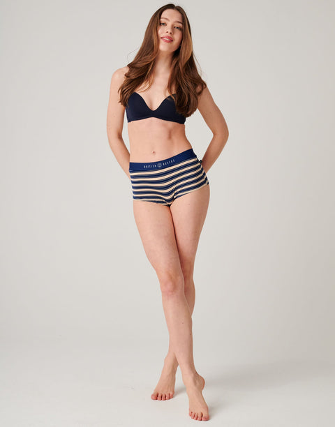 Multipack! 4 Pairs of Women's Bamboo Hipster Boxer Briefs – On The Pier