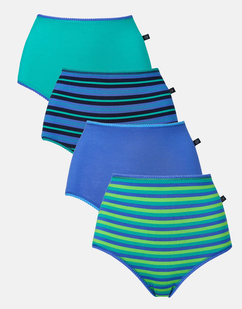 Multipack! 4 Pairs of Women's Bamboo Full Briefs – Perfect Day