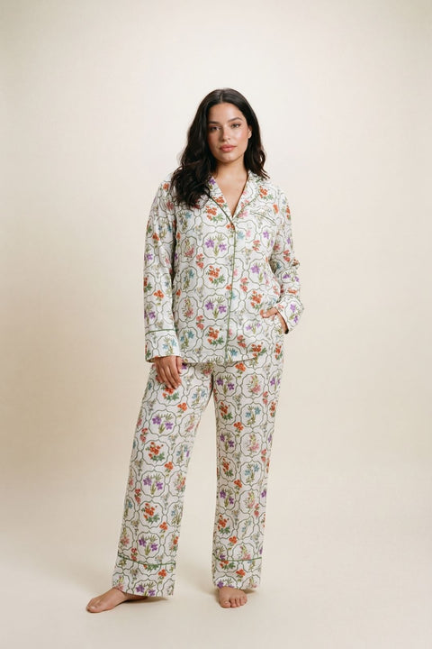 Women's Modal Pyjama Trouser Set - Floral