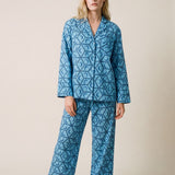 Women's Cotton Pyjama Trouser Set - Celestial