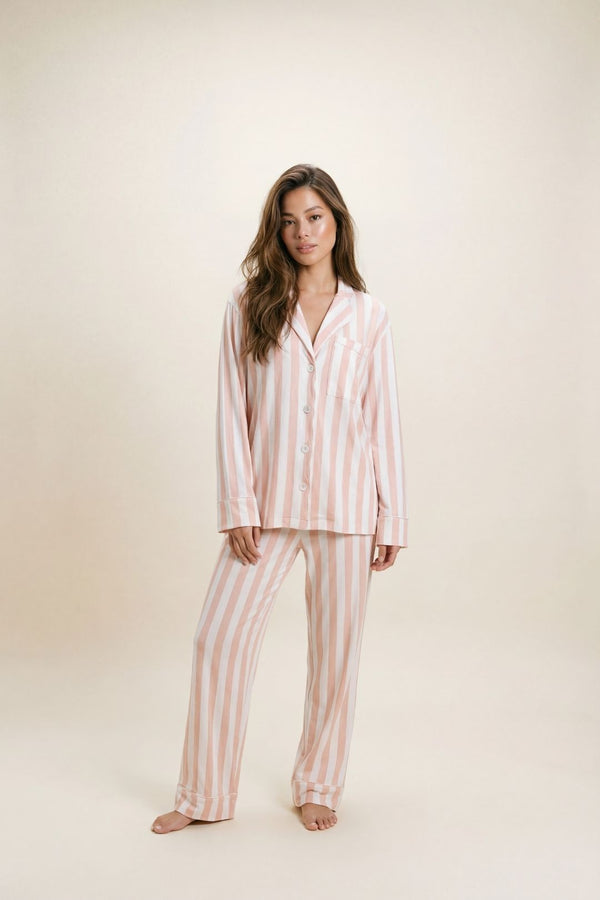 Women's Modal Pyjama Trouser Set - Stripe