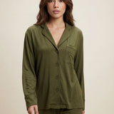 Women's Modal Pyjama Trouser Set - Olive