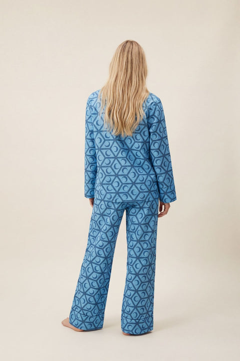 Women's Cotton Pyjama Trouser Set - Celestial