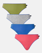 Multipack! 4 Pairs of Bamboo High Leg Knickers – Fresh Pastels - British Boxers