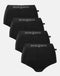 Multipack! 4 Pairs of Bamboo Hipster Boxer Briefs – Kohl Black - British Boxers