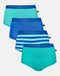 Multipack! 4 Pairs of Women's Bamboo Hipster Boxer Briefs – Seagreen