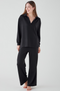 Women's Collar Lounge Set - Kohl Black