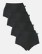 Multipack! 4 Pairs of Women's Bamboo Full Briefs – Black