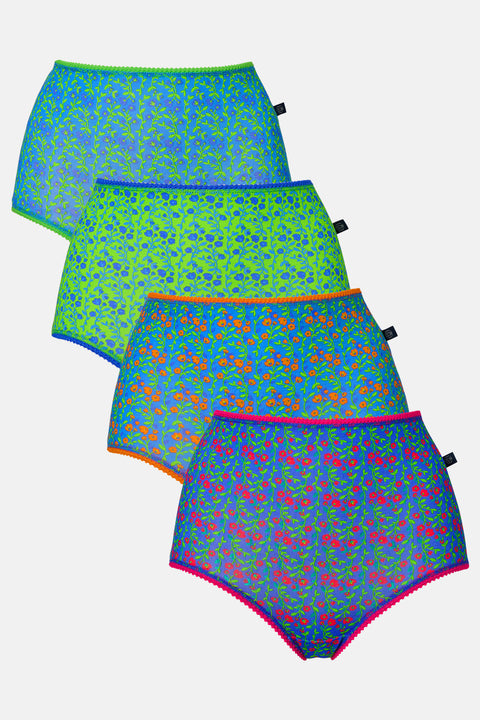Multipack! 4 Pairs of Women's Bamboo Full Briefs – Boom Bloom!