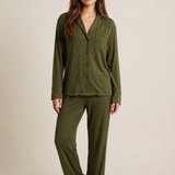 Women's Modal Pyjama Trouser Set - Olive