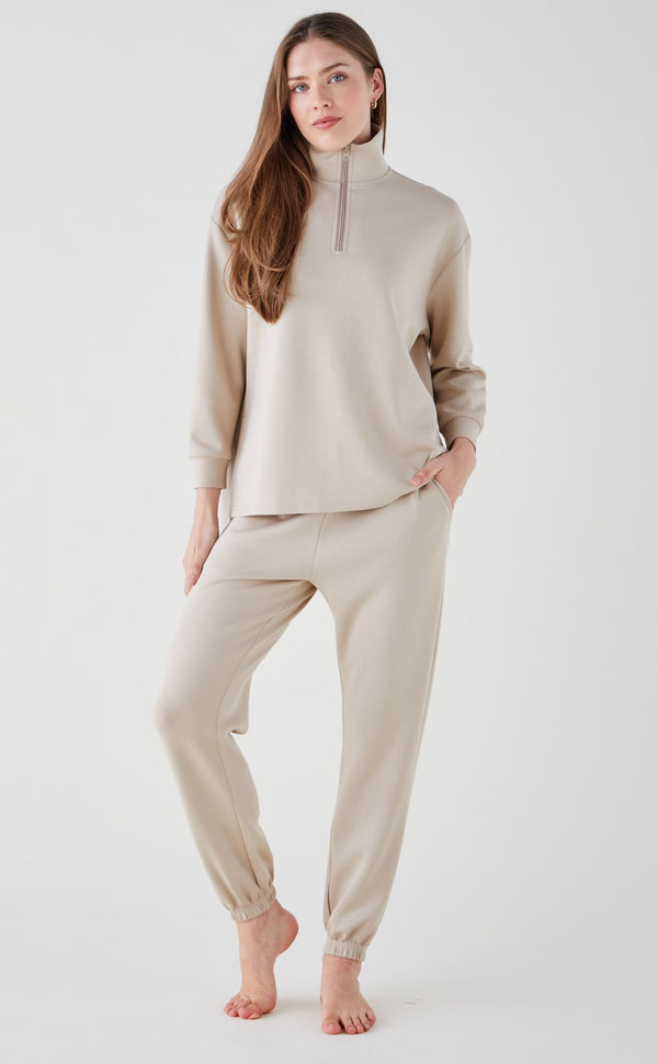 Women's Funnel Zip Neck Lounge Set - Cotswold