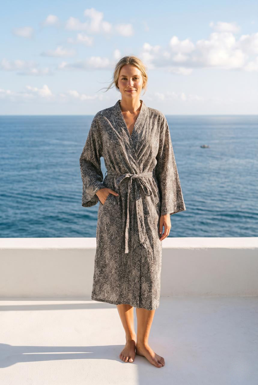 Tropical Cotton Robe