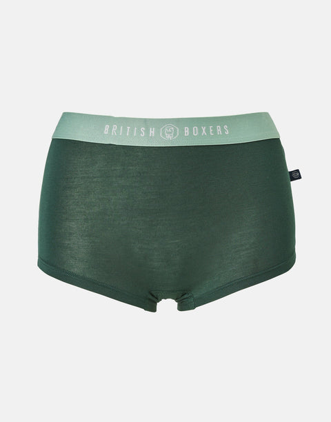 Multipack! 4 Pairs of Women's Bamboo Hipster Boxer Briefs – Juniper