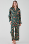 Women's Brushed Cotton Jersey Pyjama Trouser Set - Enchanted Wood