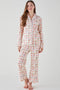 Women's Brushed Cotton Pyjama Trouser Set - Festive Feast