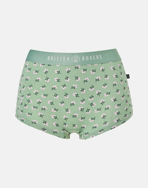 Multipack! 4 Pairs of Women's Bamboo Hipster Boxer Briefs – Juniper