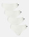 Multipack! 4 Pairs of Women's Bamboo High Leg Knickers – Ivory