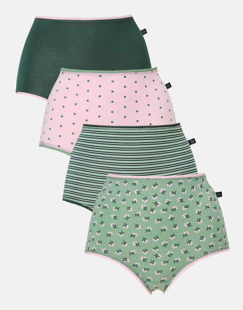 Multipack! 4 Pairs of Women's Bamboo Full Briefs – Juniper