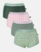 Multipack! 4 Pairs of Women's Bamboo Hipster Boxer Briefs – Juniper
