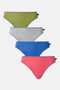 Multipack! 4 Pairs of Women's Bamboo High Leg Knickers – Fresh Pastels