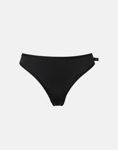 Multipack! 4 Pairs of Women's Bamboo Thongs – Black