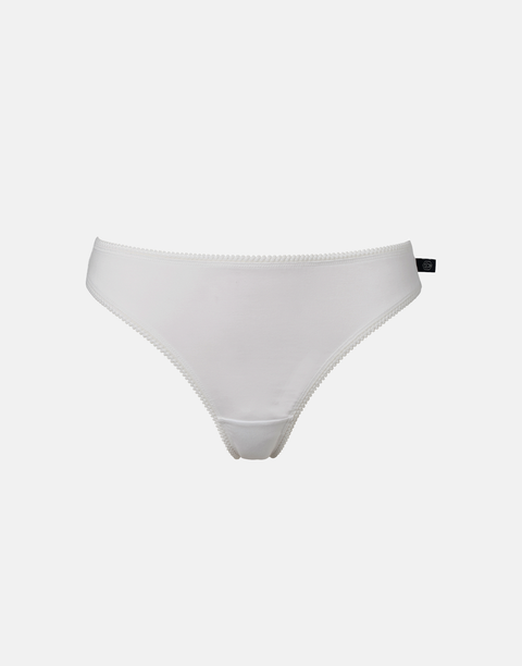 Multipack! 4 Pairs of Women's Bamboo Thongs – White