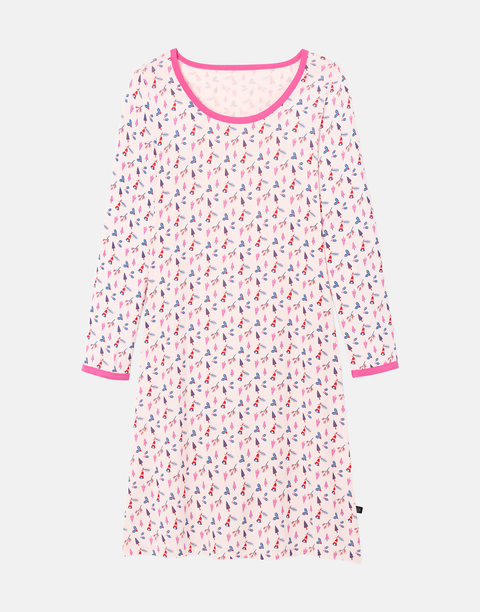 Women's Bamboo Relaxed Nightdress - Ding Dong Merrily