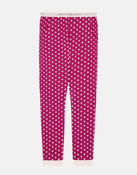 Women's Bamboo Pyjama Set – Rhubarb Polka