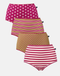 Multipack! 4 Pairs of Women's Bamboo Full Briefs – Rhubarb Sugar
