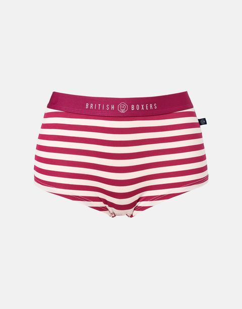 Multipack! 4 Pairs of Women's Bamboo Hipster Boxer Briefs – Rhubarb Sugar
