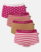 Multipack! 4 Pairs of Women's Bamboo Hipster Boxer Briefs – Rhubarb Sugar