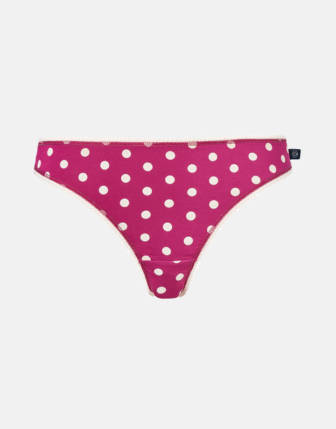 Multipack! 4 Pairs of Women's Bamboo Thongs – Rhubarb Sugar