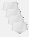 Multipack! 4 Pairs of Women's Bamboo Full Briefs – White