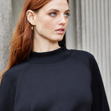 Women's Turtle Neck Lounge Set - Black