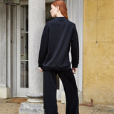 Women's Turtle Neck Lounge Set - Black