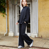 Women's Turtle Neck Lounge Set - Black