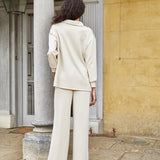 Women's Collar Lounge Set - Stone