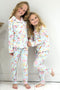 Kids Brushed Cotton Jersey Pyjama Trouser Set - Pink Pony