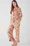 Women's Modal Pyjama Trouser Set - Pumpkin Patch