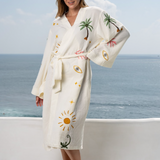 Women's Muslin Robe - Tropical