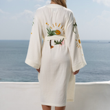 Women's Muslin Robe - Tropical