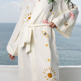 Women's Muslin Robe - Tropical