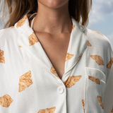 Women's Pointelle Pyjama Trouser Set - Croissant