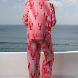 Women's Pyjama Trouser Set - Lobster