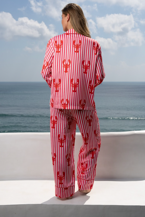 Women's Pyjama Trouser Set - Lobster